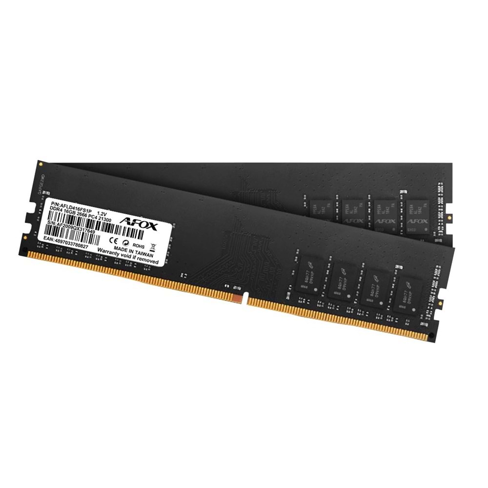 Afox Masaüstü RAM DDR4 16GB 2666Mhz KİT AFLD416FS1P
