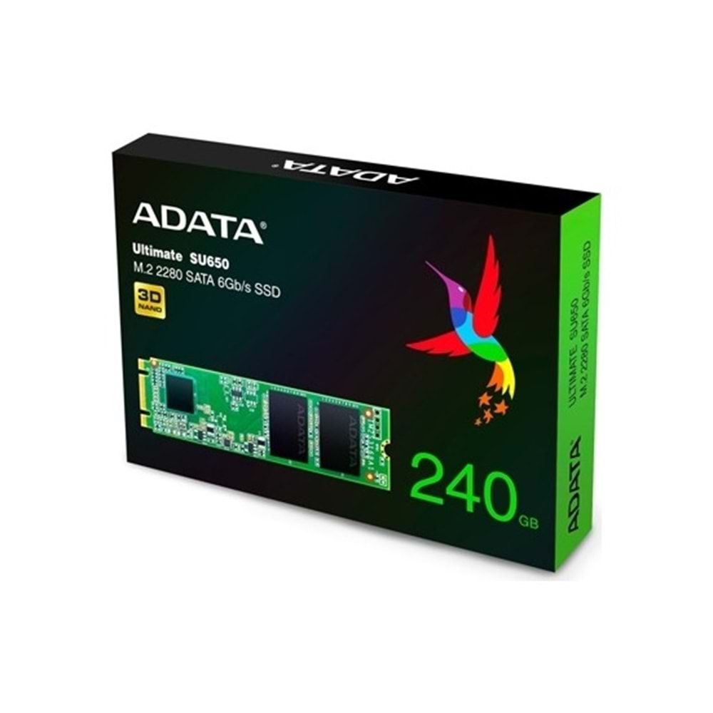Adata 240GB M.2 Disk SATA 550-500MB/s SSD Disk ASU650NS38-240GT-C