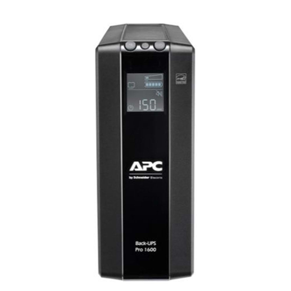 APC Back Güç Kaynağı UPS Pro BR 1600VA 8 Outlets AVR LCD Ekranlı BR1600MI