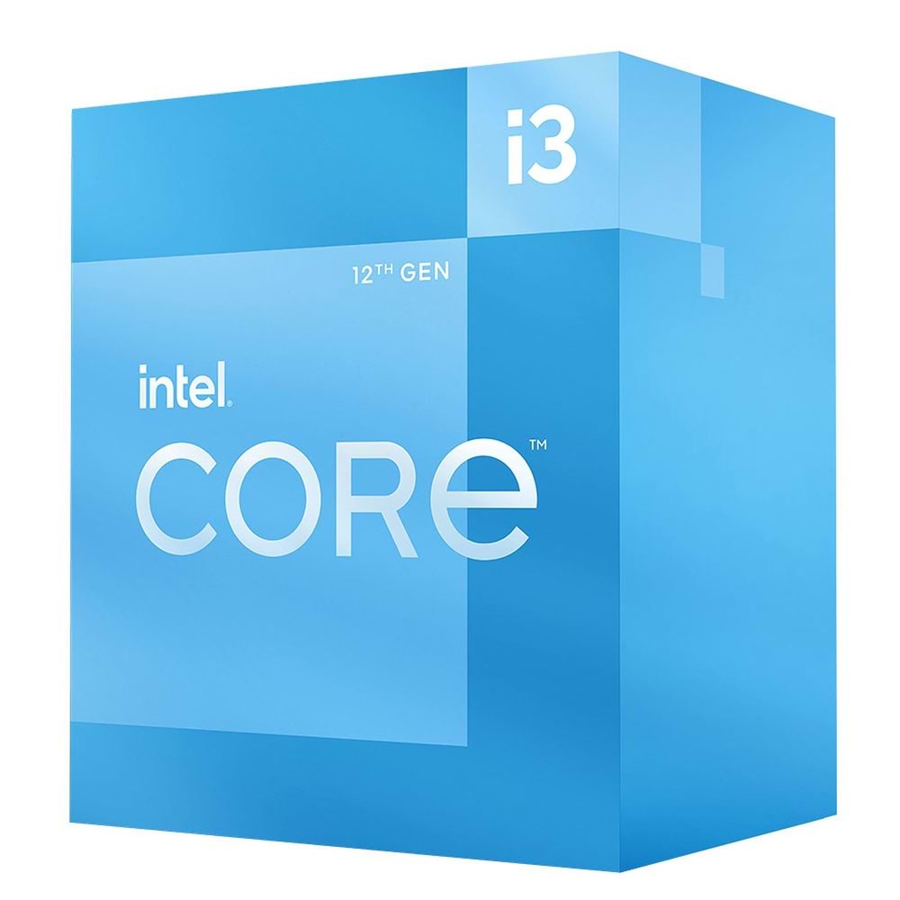 Intel i3-12100F 4.3GHz 4 Çekirdek 17MB LGA1700 10nm İşlemci BX8071512100F