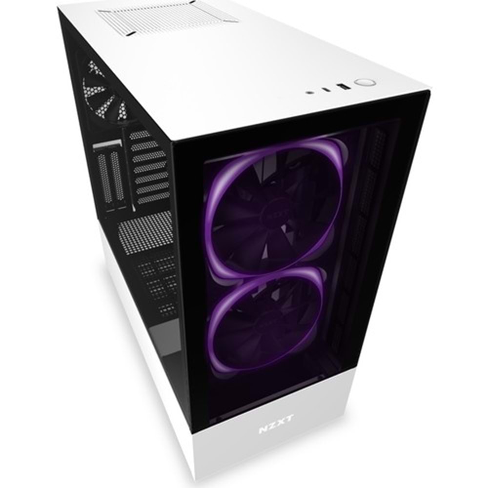 NZXT H510 Elite Compact Mid Tower Matte White CA-H510E-W1