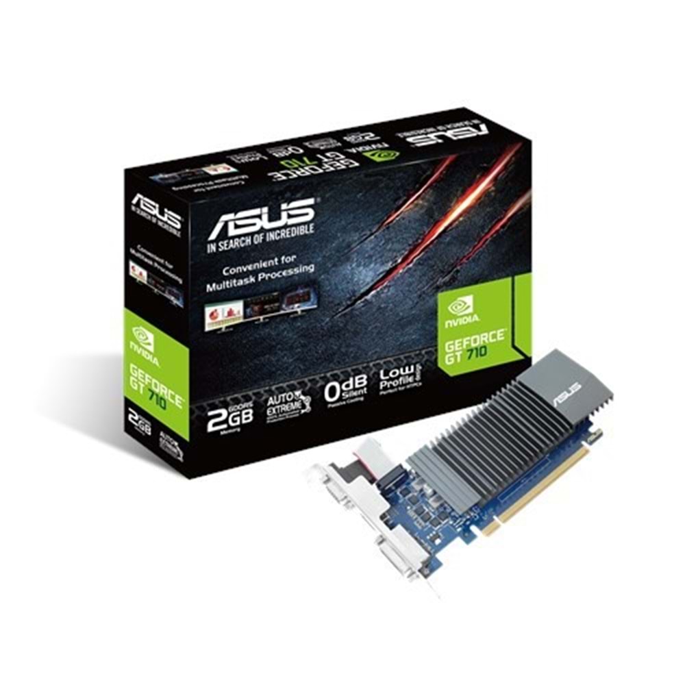 Asus GT710-SL-2GD5-BRK 2GB 64Bit GDDR5 HDMI/DVI/VGA 16X Ekran Kartı