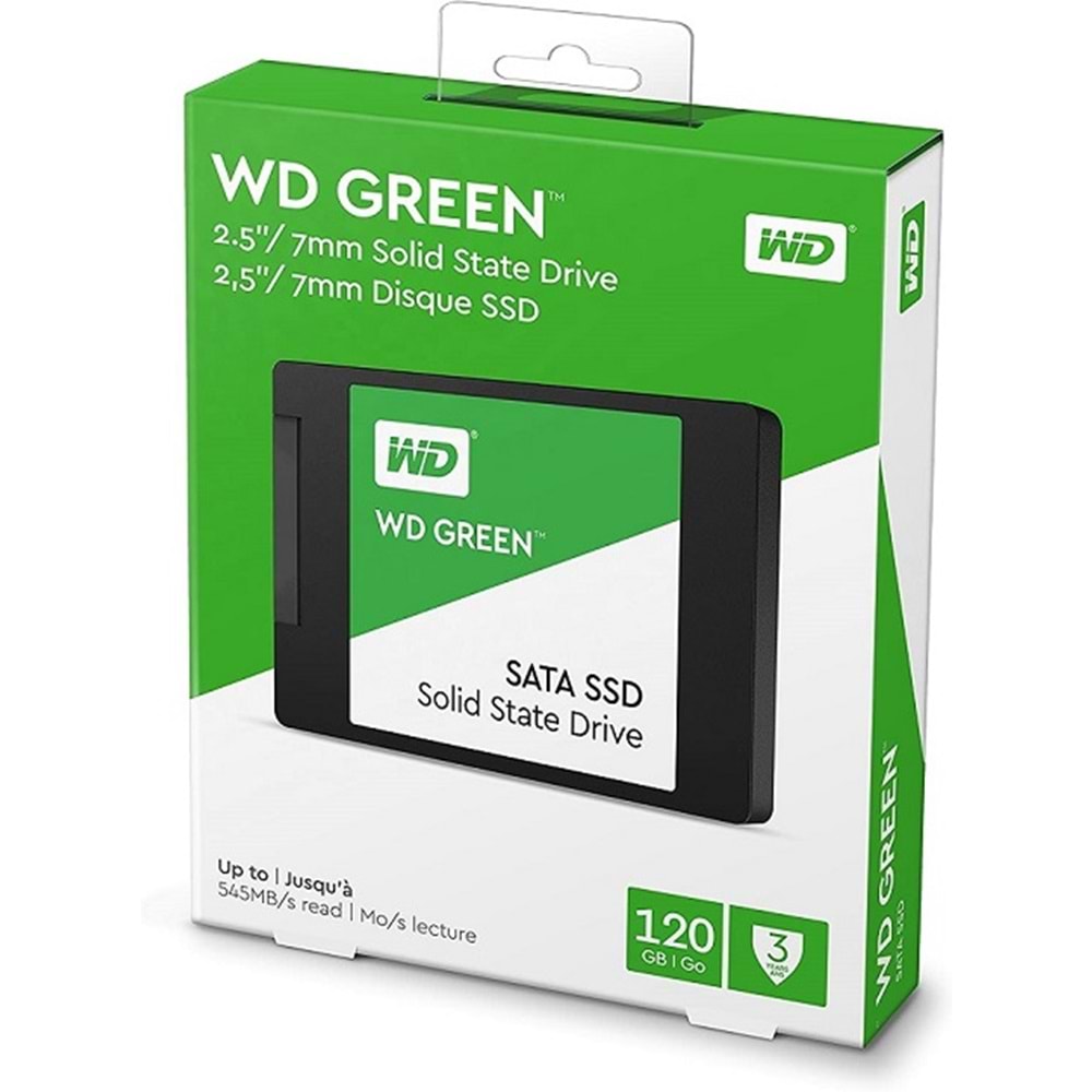 WD Green 120GB 7mm SATA3 540-465MB/s WDS120G2G0A