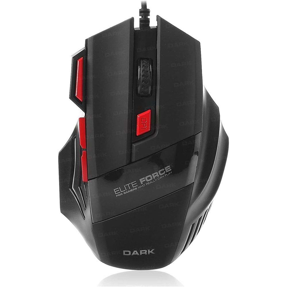 Dark Elite Force 3X Ateş Butonlu DPI Ayarlanabilir Aydınlatmalı USB Oyuncu Mouse (DK-AC-GM1000)