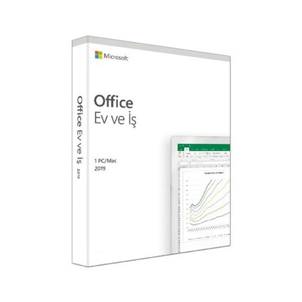 Microsoft Office 2019 Ev ve İş Tükçe Kutu T5D-03258