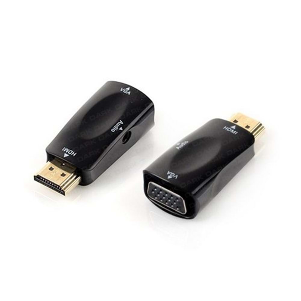 Dark HDMI to VGA ve SES Aktif Dijital-Analog Dönüştürücüsü (DK-HD-AHDMIXVGA2)