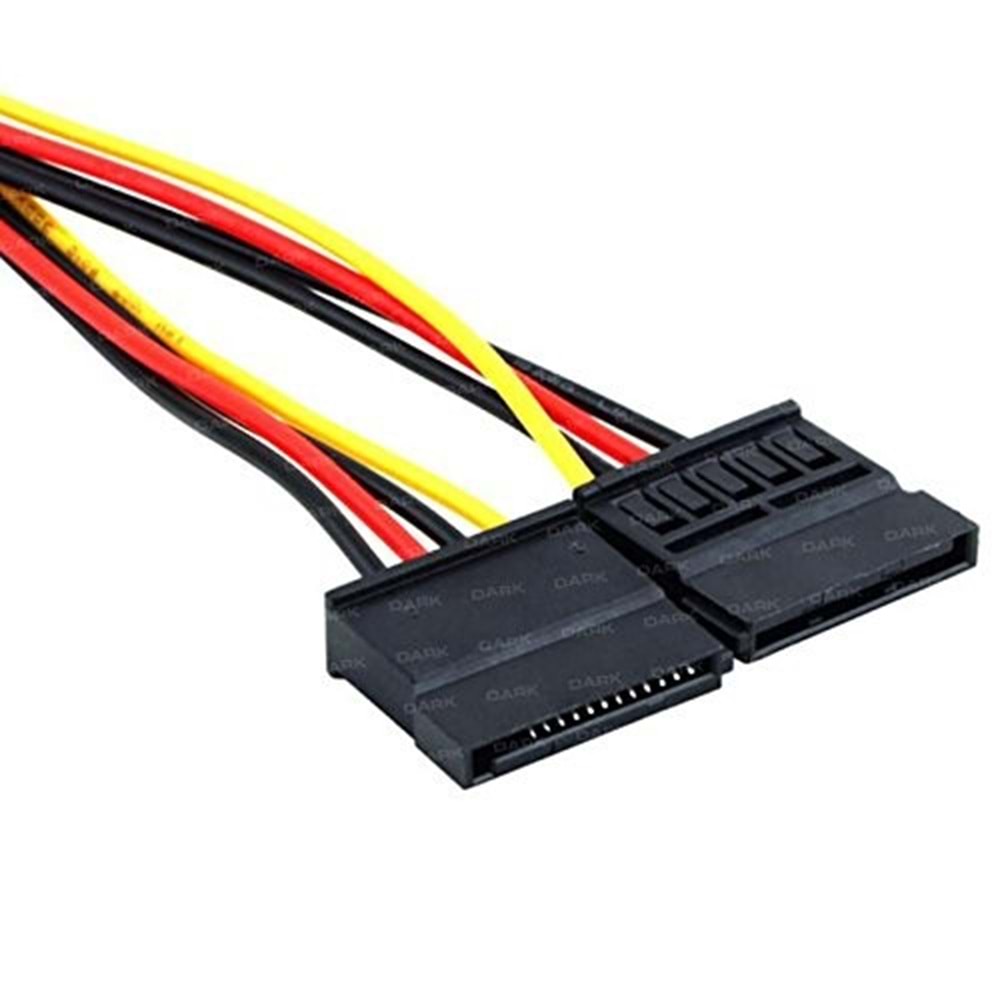 Dark P102 4Pin Molex - 2x15Pin SATA Dönüştürücü Kablo (DK-CB-P102)