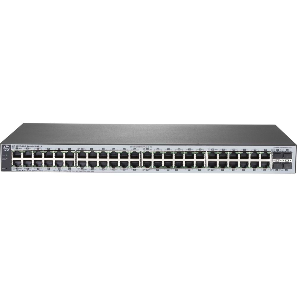 Hp J9981A 1820-48G 48-Port Gigabit 4xSFP Web Yönetilebilir Switch