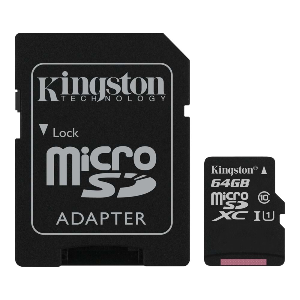 Kingston Canvas Select 64GB MicroSD CL10 Hafıza Kartı