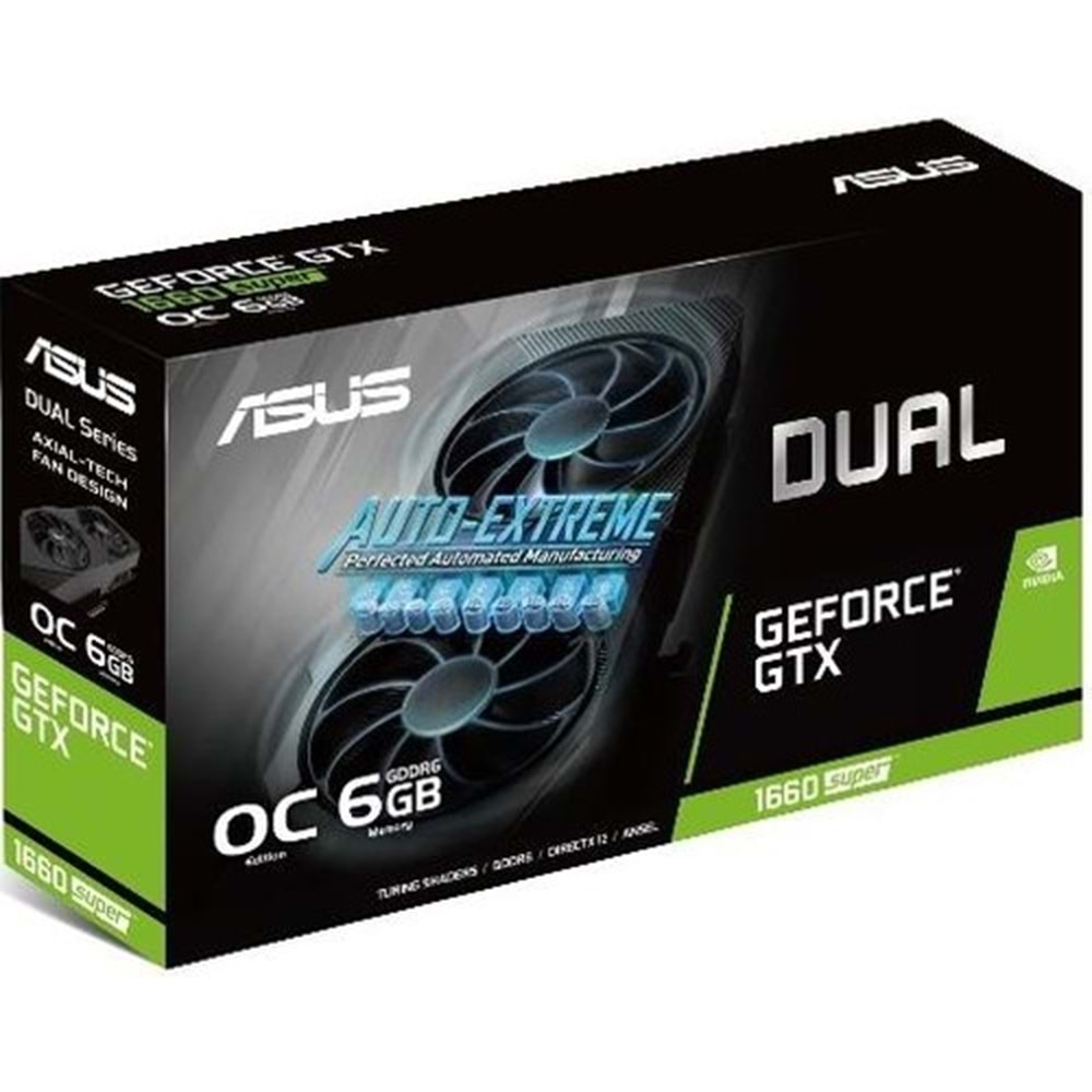 Asus DUAL-GTX1660-O6G-EVO 6GB 192Bit GDDR5 DP,HDMI,DVI