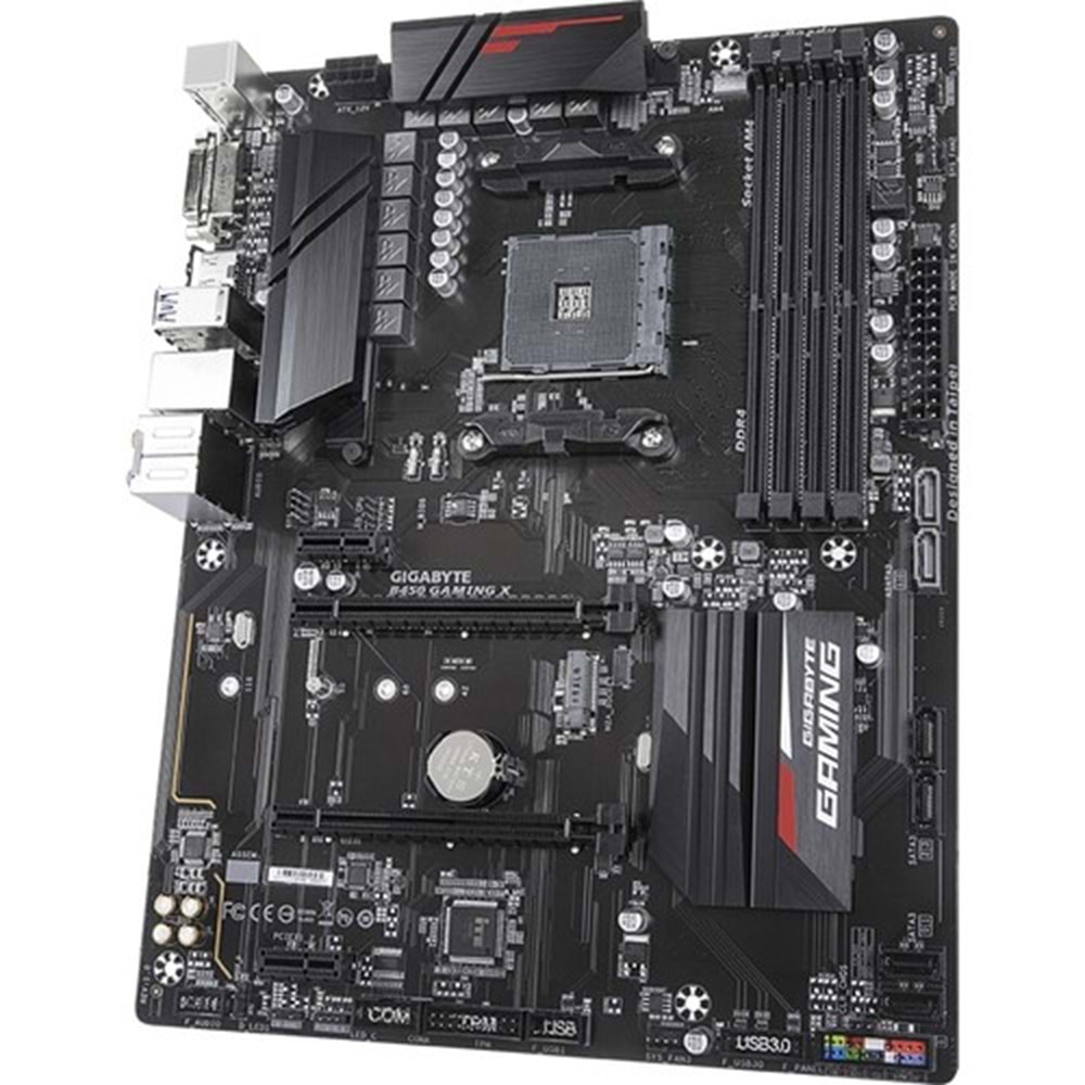 Gigabyte B450 GAMING X AMD A450 DDR4 USB3.1 M.2 HDMI-DVI PCI3.0 AM4 RGB Anakart