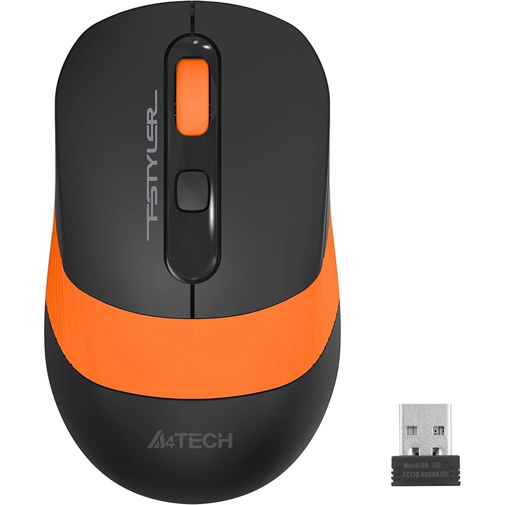 A4 Tech FG10 2000dpi 2.4G Turuncu Kablosuz Mouse