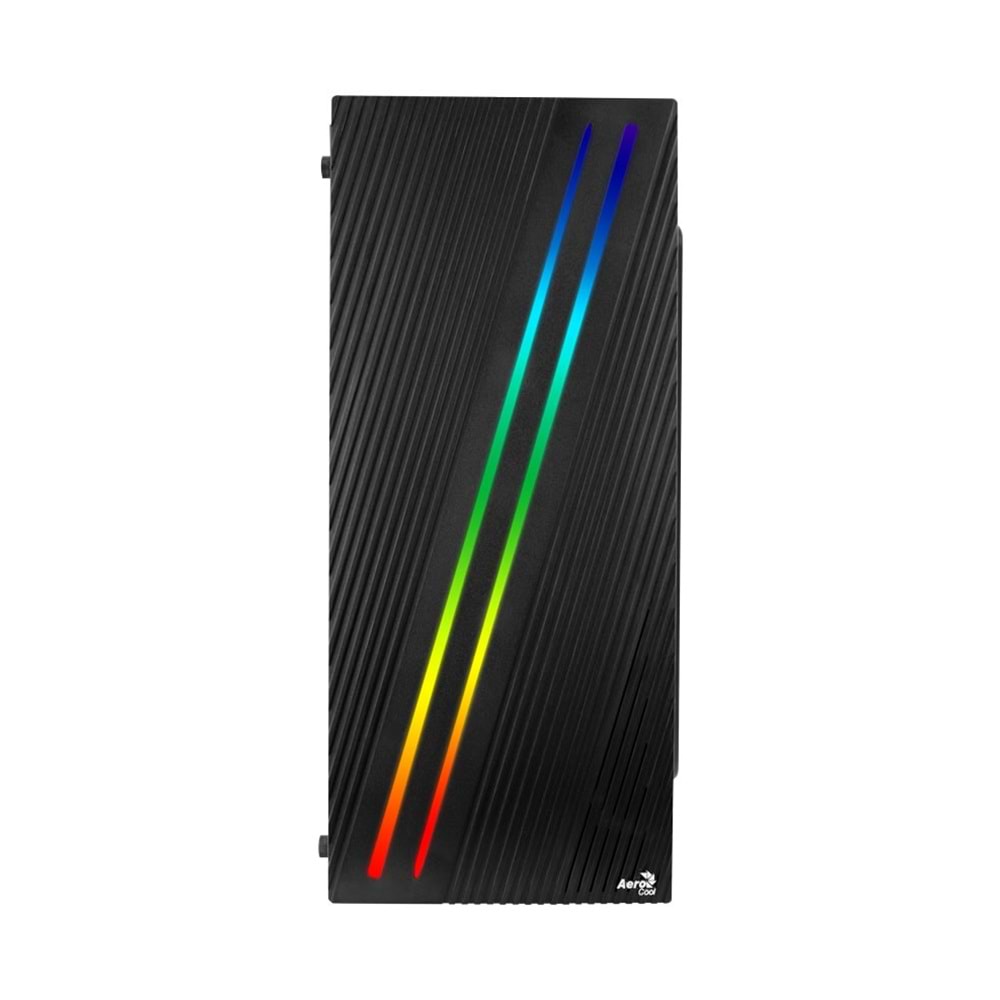Aerocool Streak RGB Full Acrylic 500W Midi Tower Siyah Kasa AE-STRK-500