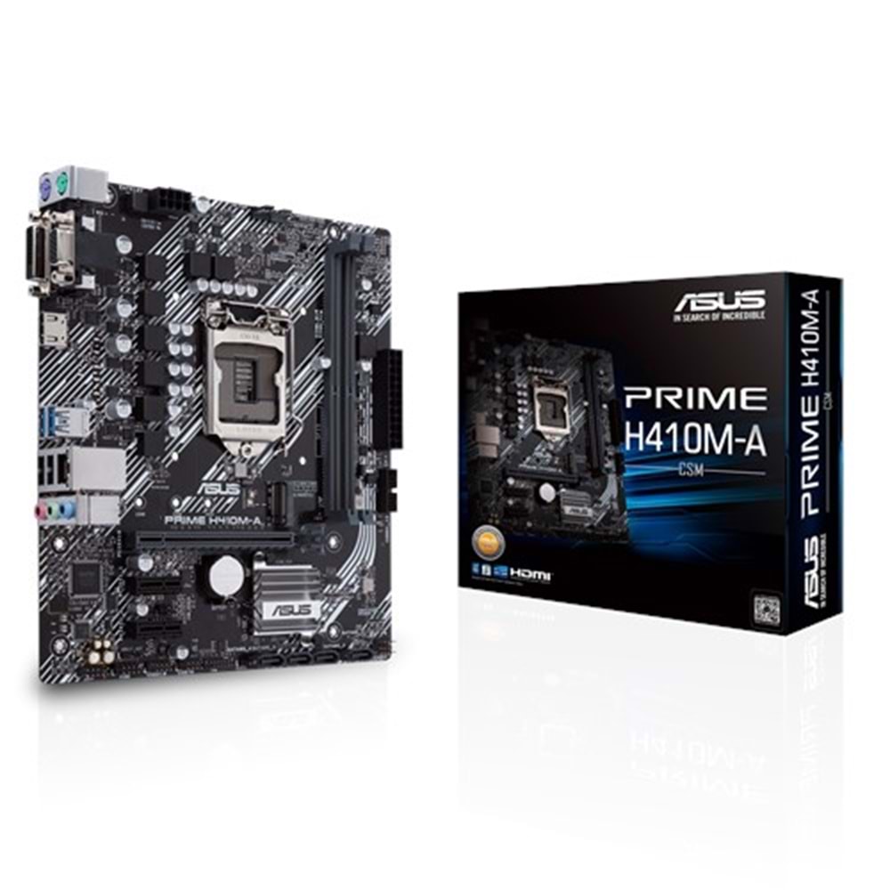 Asus Prime H410M-A/CSM H410 DDR4 HDMI/DVI/VGA 1200p Anakart