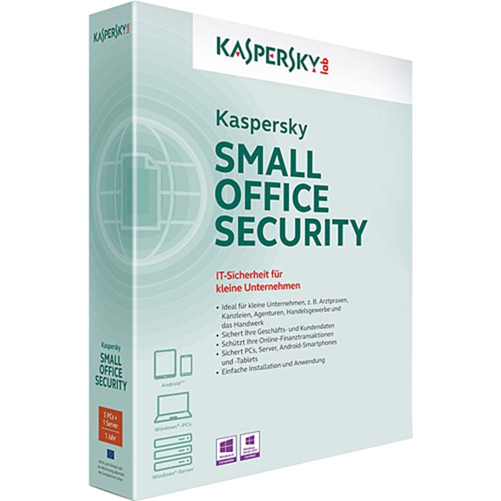 Kaspersky Small Office Security 2 Server 15 Kullanıcı 15 Mobil 1 Yıl