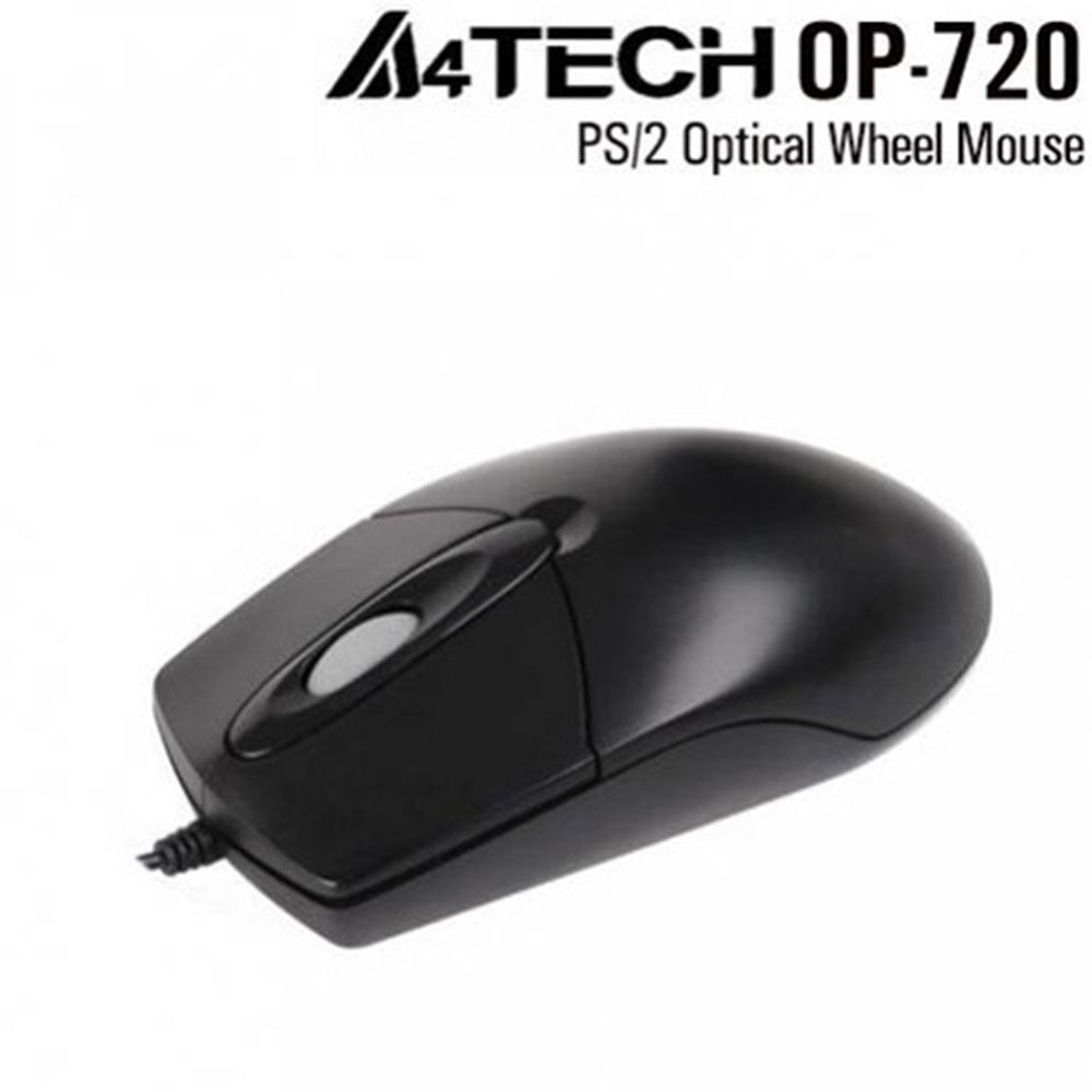A4 Tech OP-720 PS/2 Siyah Optik Mouse