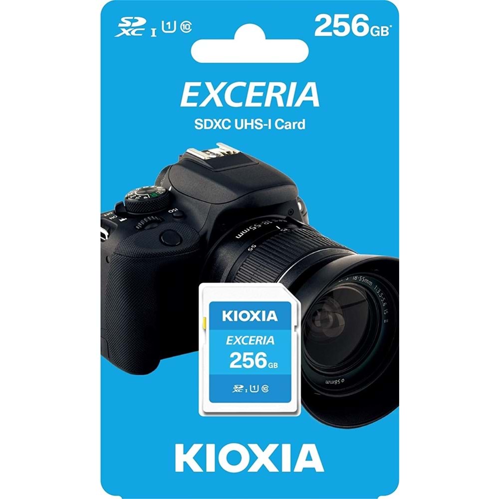 Kioxia 256GB Normal SD EXCERIA UHS1 R100 Hafıza Kartı LNEX1L256GG4