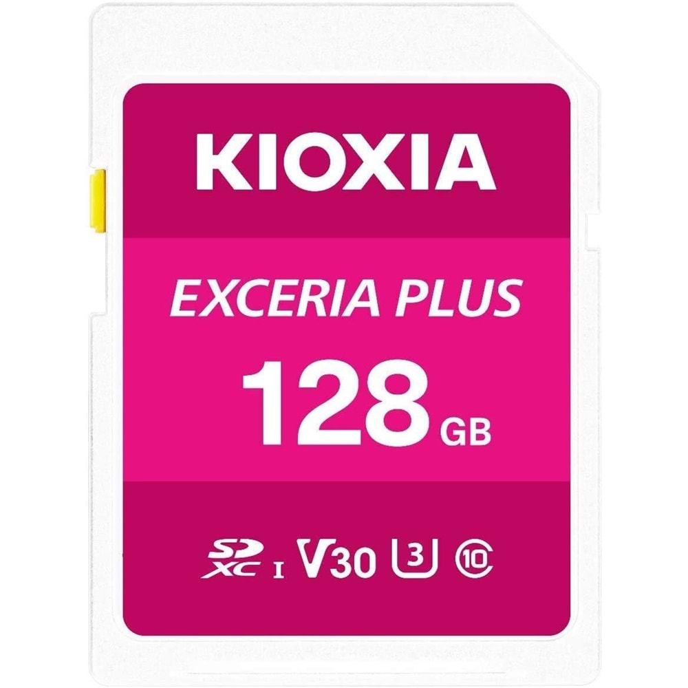 Kioxia 128GB Normal SD Exceria Plus UHS1 R100 Hafıza Kartı LNPL1M128GG4