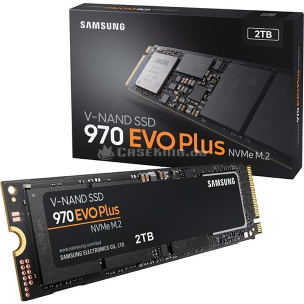 Samsung 2TB 970 Evo Plus PCIe M.2 Disk 3500-3200MB/s 2.38MM SSD Disk MZ-V7S2T0BW