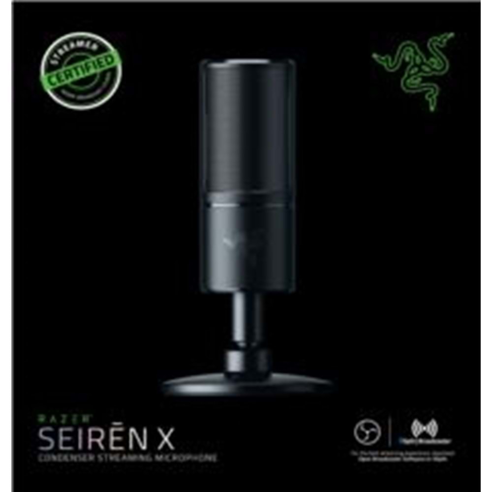 Razer Seiren X Masaüstü Siyah Gaming Mikrofon RZ19-02290100-R3M1
