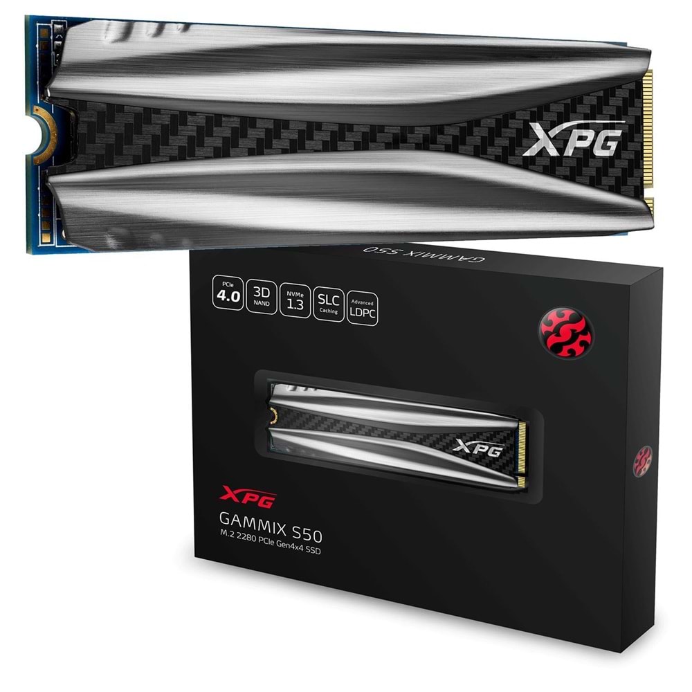 XPG 2TB S50G PCIe M.2 Disk 5000-4400MB/s SSD Disk S50-2TT-C