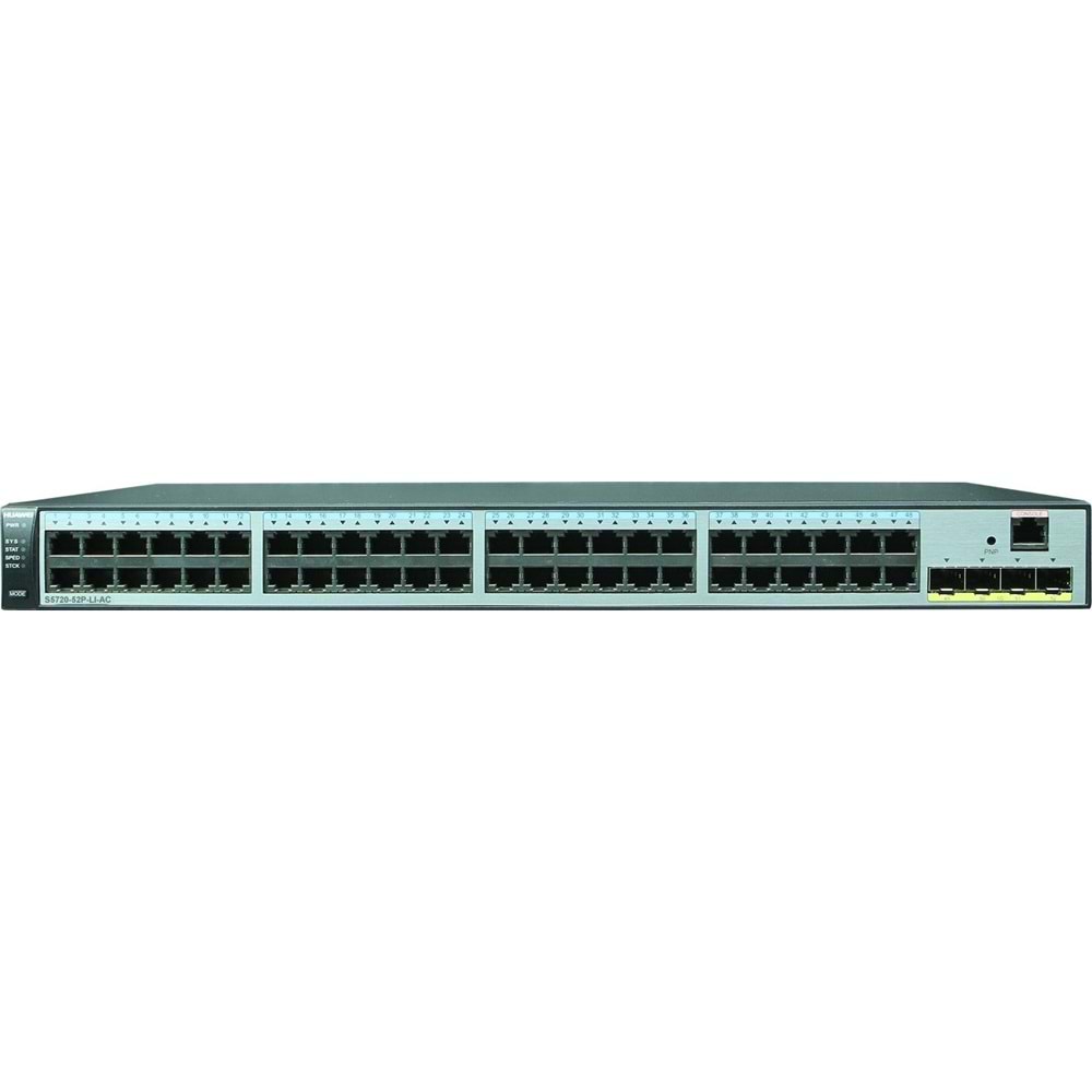 Huawei 48 Ethernet 10/100/1000 ports 4 Gig SFP AC power support overseas S5720-52P-LI-AC