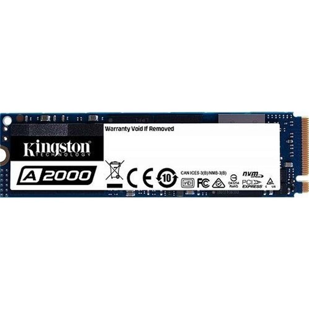Kingston A2000 1TB 22x80mm PCIe 3.0 x4 M.2 Disk NVMe SSD Disk SA2000M8-1000G
