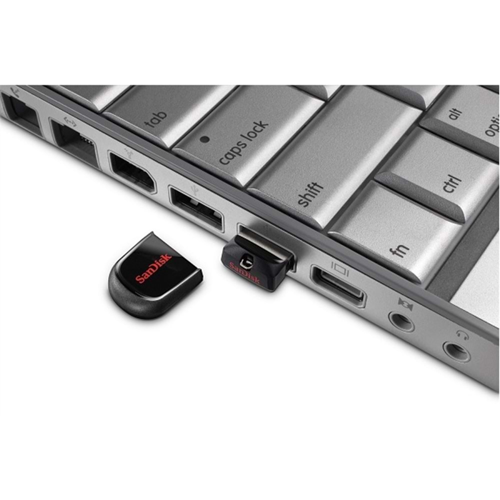 Sandisk 64GB Cruzer Fit USB 2.0 Siyah USB Bellek SDCZ33-064G-G35