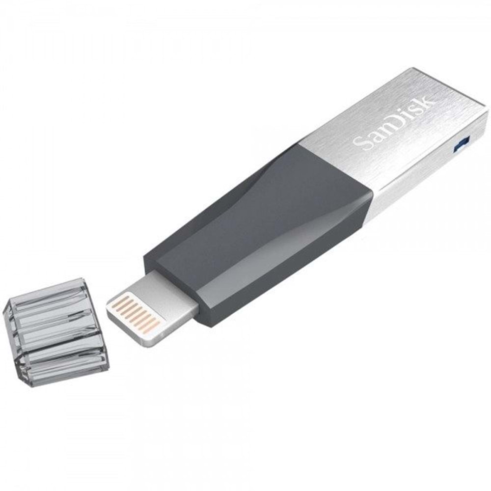 Sandisk 256GB iXpand Mini USB 3.0 Siyah iPhone USB Bellek SDIX40N-256G-GN6NE