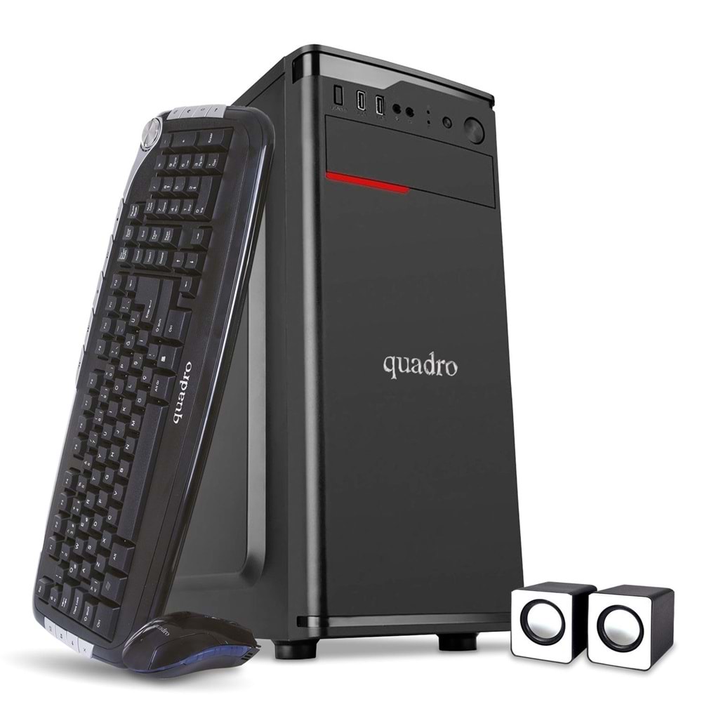 QUADRO Solid Ci3-4130 3.4GHz 4GB 240GB SSD FreeDOS Masaüstü PC SOLID-DHA-41424