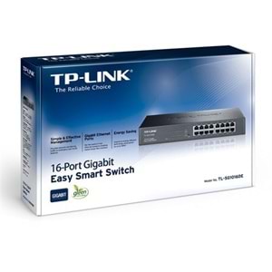 TP-Link TL-SG1016DE 16 Port 10/100/1000Mbps Rackmount Easy Smart Switch