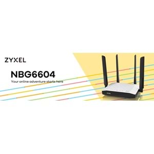 Zyxel NBG6604 AC1200 Dual-Band Kablosuz Gigabt Router