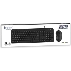 Inca IMK-375T Wired Multimedia Q Klavye & Mouse Set
