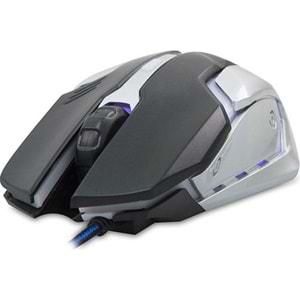 Everest SM-G72 USB Siyah/Gümüş Işıklı Gaming Mouse