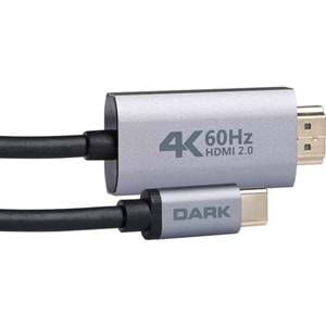 Dark DK-CB-U31X4K 1.8 Metre USB Type C - Hdmi 2.0 Kablo