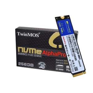Twinmos 256GB AlphaPro NVMe M.2 PCle Gen3 3600-3250MB/s (NVMe256GB2280AP)