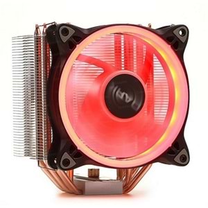 Dark Freezer X124 12cm Kırmızı LED'li Intel & AMD 4pin PWM Fanlı 5x Isı Borusu İşlemci Soğutucu (DKCCX124R)