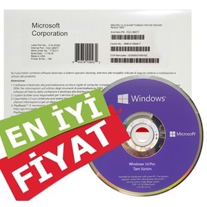 Microsoft Windows 10 Pro Türkçe 64 Bit FQC-08977 Lisans