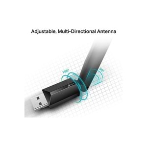 TP-Link Archer T2U Plus AC 600 Mbps Antenli Wireless USB Adaptör