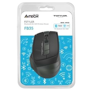 A4 Tech FB35 2000dpi 2.4G Yeşil Bluetooth Kablosuz Mouse