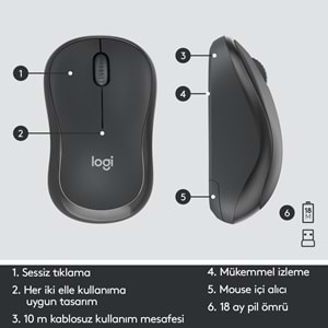 Logitech MK295 Kablosuz Klavye & Mouse Set 920-009804