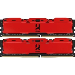 Goodram 8GB 3200MHZ DDR4 SINGLE IRDM Kırmızı IR-XR3200D464L16SA