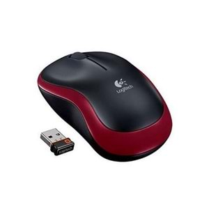 Logitech M185 Kablosuz Mouse Usb Siyah-Kırmızı 910-002237