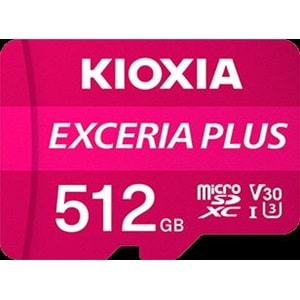 Kioxia 512GB Normal SD Exceria Plus UHS1 R100 Hafıza Kartı LNPL1M512GG4