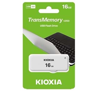 Kioxia 16 GB U203 USB2.0 Bellek Beyaz LU203W016GG4