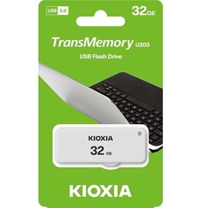 Kioxia 32 GB U203 USB2.0 Bellek Beyaz LU203W032GG4