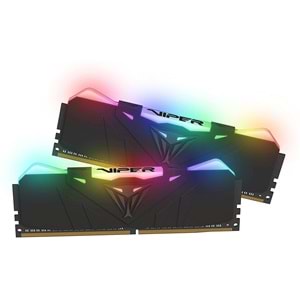 Patriot VIPER DUAL RGB BLACK Gaming Masaüstü RAM 32GB 16GBx2 3600MHz DDR4 PVR432G360C8K