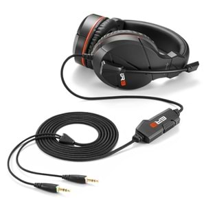 Sharkoon Kablolu Mikrofonlu Kulak Üstü Siyah Gaming Kulaklık RUSH-ER3-Siyah