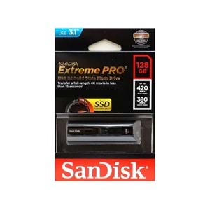 Sandisk 128GB Extreme Pro USB3.1 Siyah USB Bellek SDCZ880-128G-G46