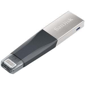Sandisk 64GB iXpand Mini USB 3.0 Metalik Gri iPhone USB Bellek SDIX40N-064G-GN6NN